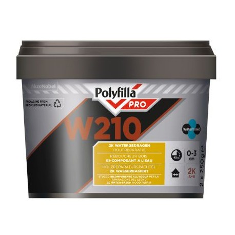 Polyfilla Pro W210 2K Watergedragen Houtvulmiddel 500ml